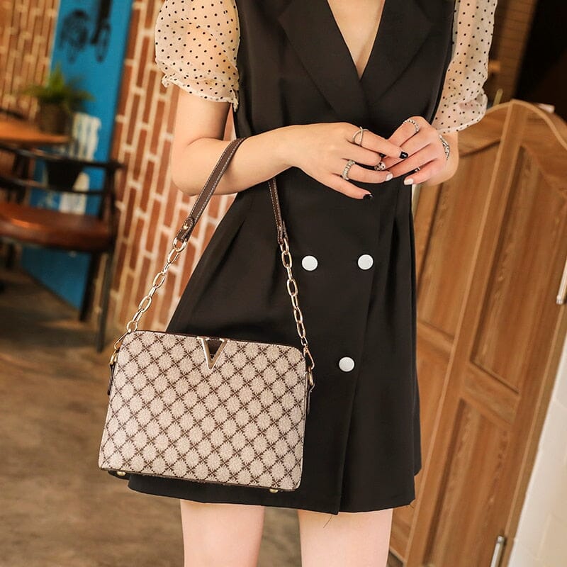 Bolsa Feminina de Couro Fashion Vick