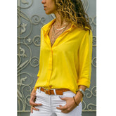 Camisa Feminina Social de Poliéster Mirella