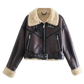 Jaqueta Feminina de Couro Leather Lady