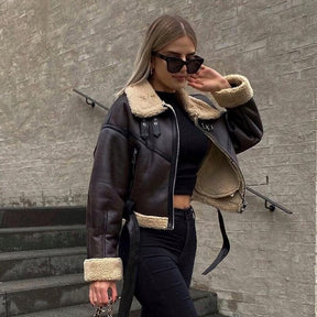 Jaqueta Feminina de Couro Leather Lady