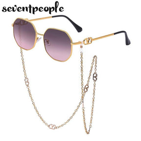 Óculos de Sol Feminino Cordão Minimalista