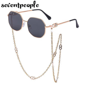 Óculos de Sol Feminino Cordão Minimalista